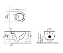 Унитаз подвесной безободковый HATRIA FUSION A1Y1CC02